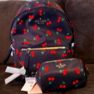 Kate spade full-size backpack and makeup bag. Brand new.